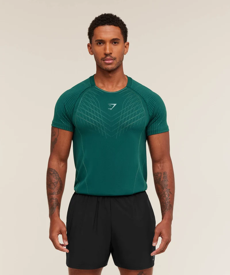 Gymshark Apex Seamless T-Shirt - Weighted Teal/Muted Teal