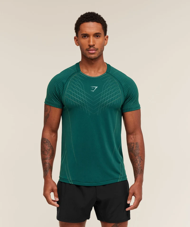 Gymshark Apex Seamless T-Shirt - Weighted Teal/Muted Teal