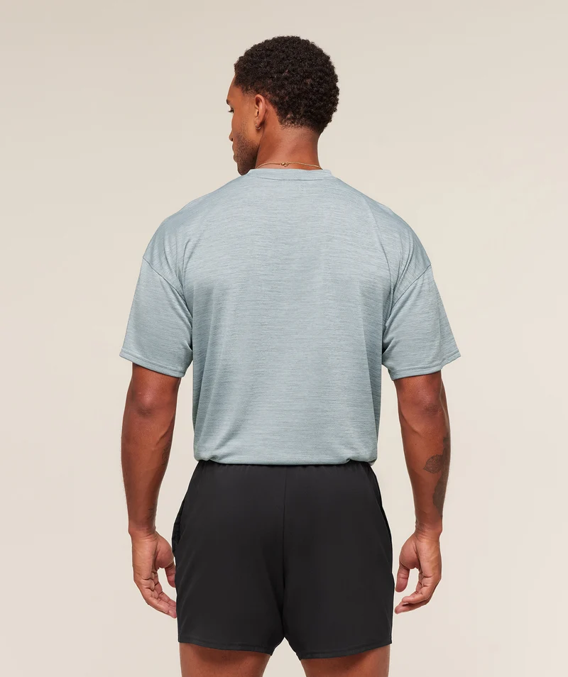Gymshark Arrival Oversized T-Shirt - Smoke Blue/Denim Grey