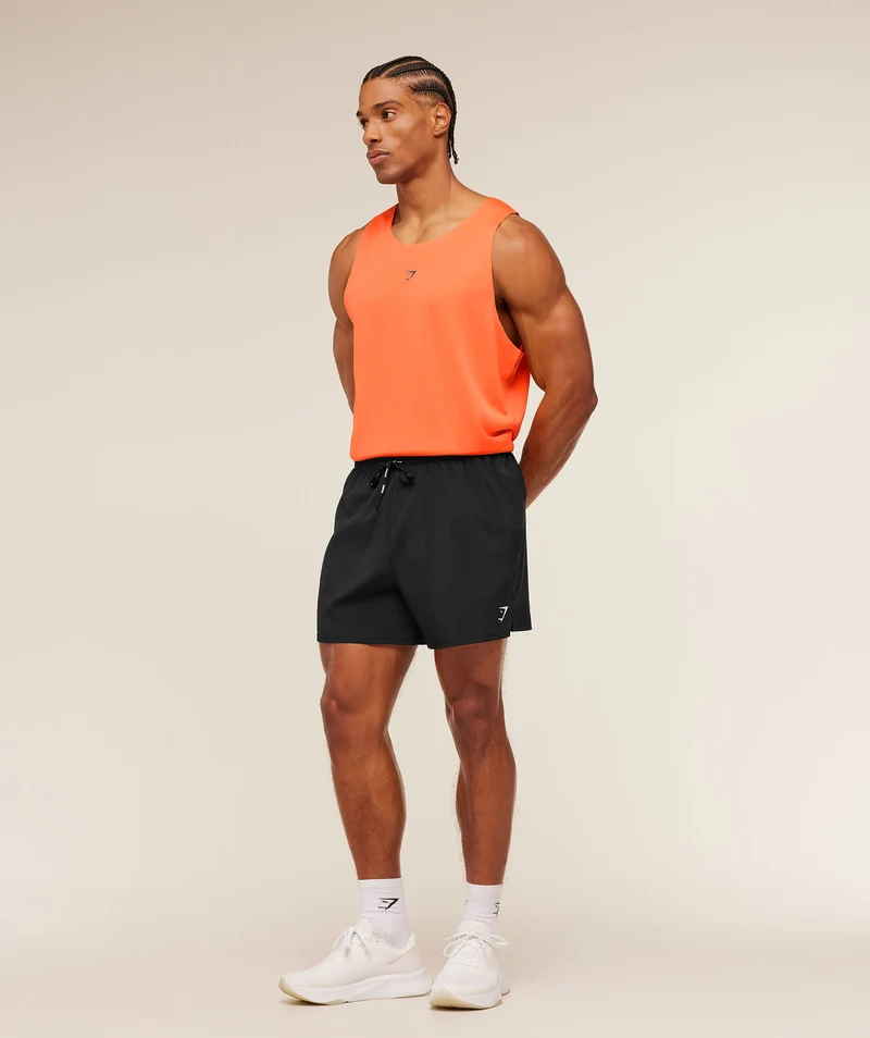 Gymshark Hybrid Engineered Jacquard Tank - Dayglow Peach