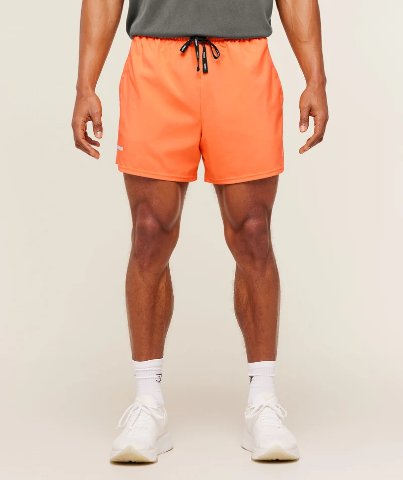 Gymshark Train 5" Shorts - Dayglow Peach