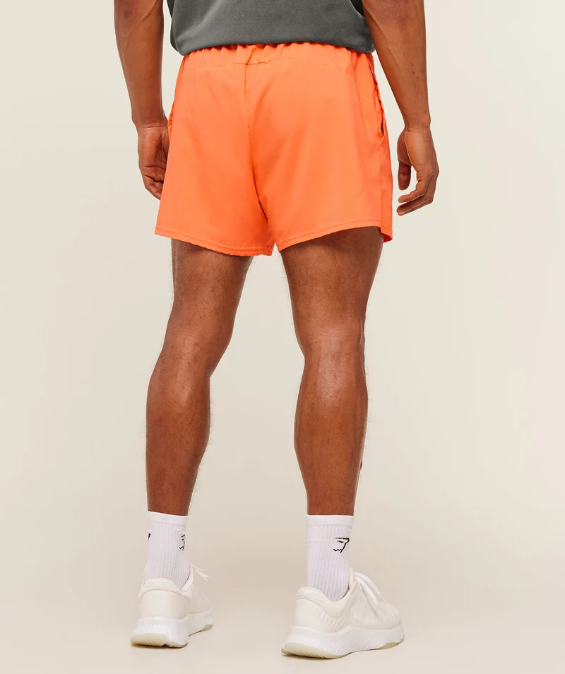 Gymshark Train 5" Shorts - Dayglow Peach