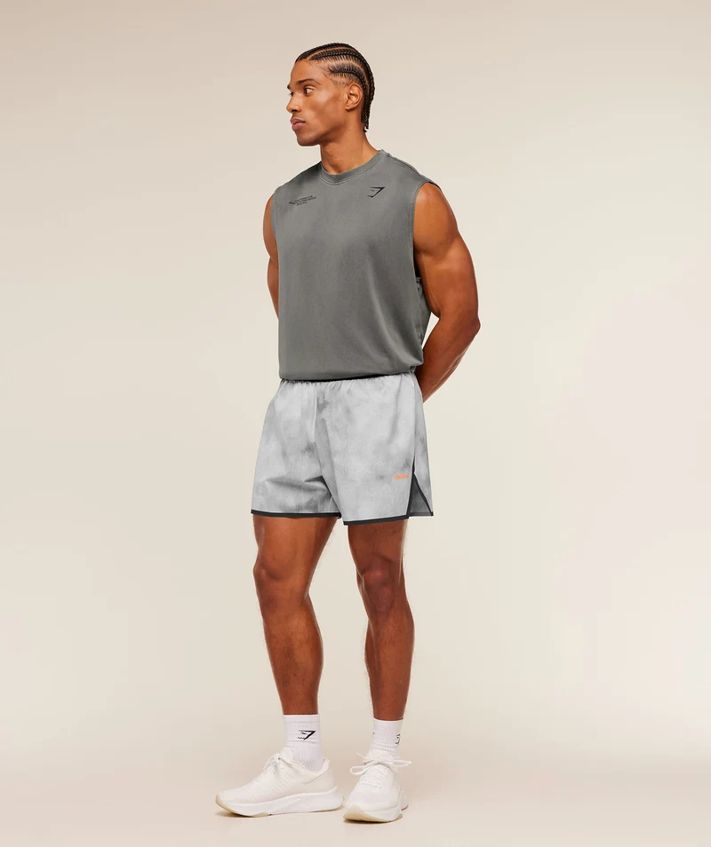 Gymshark Hybrid 5" Performance Shorts - Smokey Grey