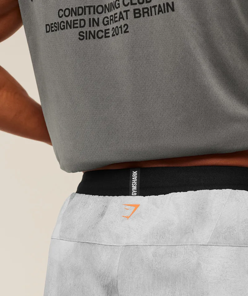Gymshark Hybrid 5" Performance Shorts - Smokey Grey