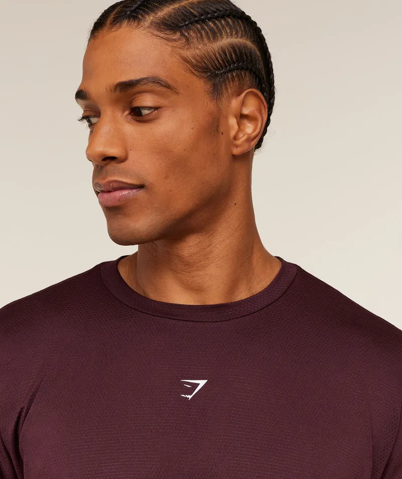 Gymshark Find Your Speed T-Shirt - Rich Maroon