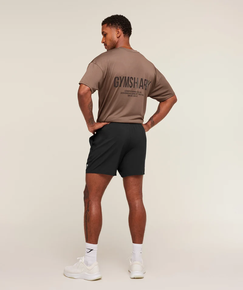 Gymshark Conditioning Club Oversized T-Shirt - Soft Brown/Archive Brown