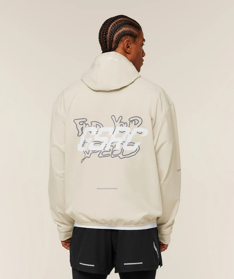 Gymshark Find Your Speed Hoodie - Pebble Grey