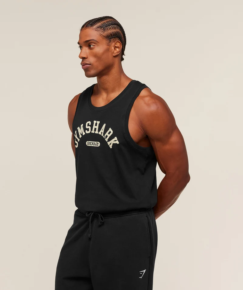 Gymshark 2012 Strength Tank - Black