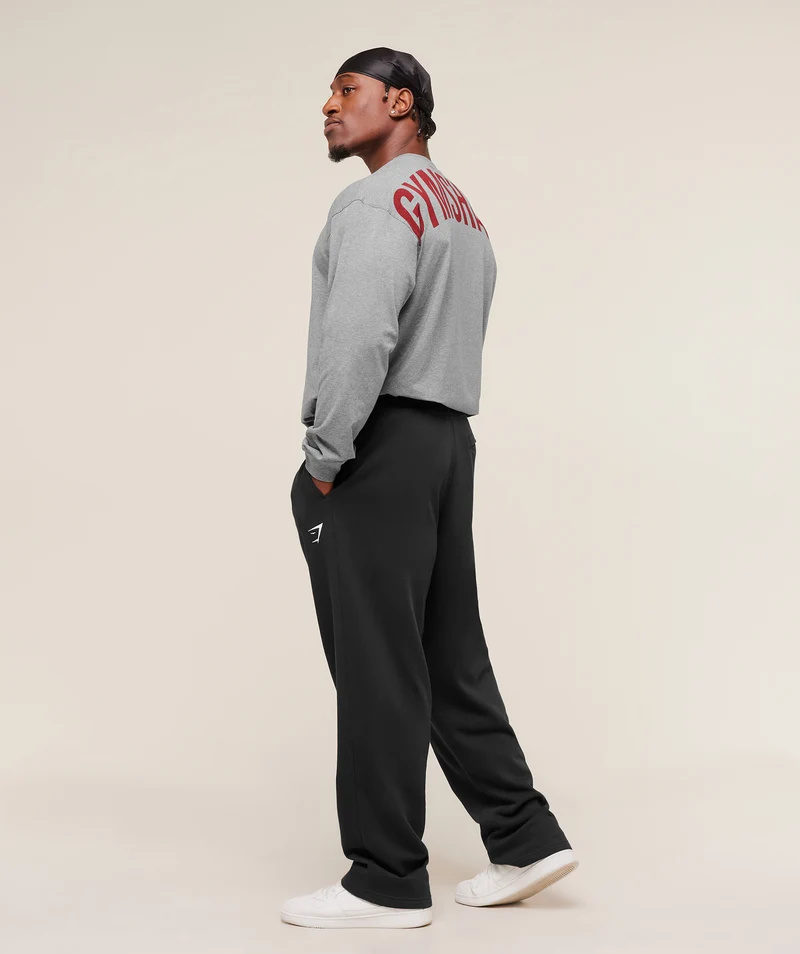 Gymshark Power Long Sleeve T-Shirt - Charcoal Core Marl