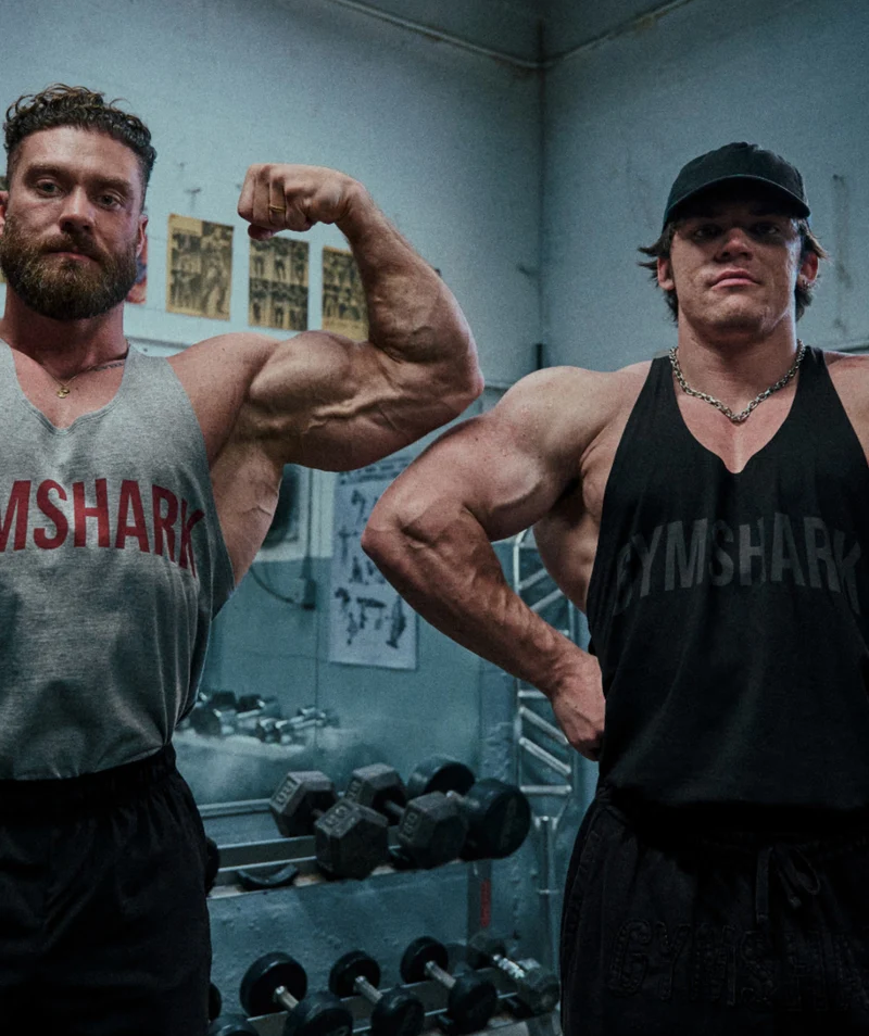 Gymshark Power Stringer - Black/Asphalt Grey