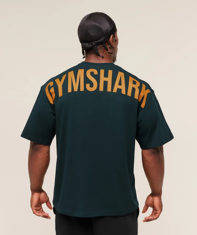 Gymshark Power T-Shirt - Deep Petrol Blue
