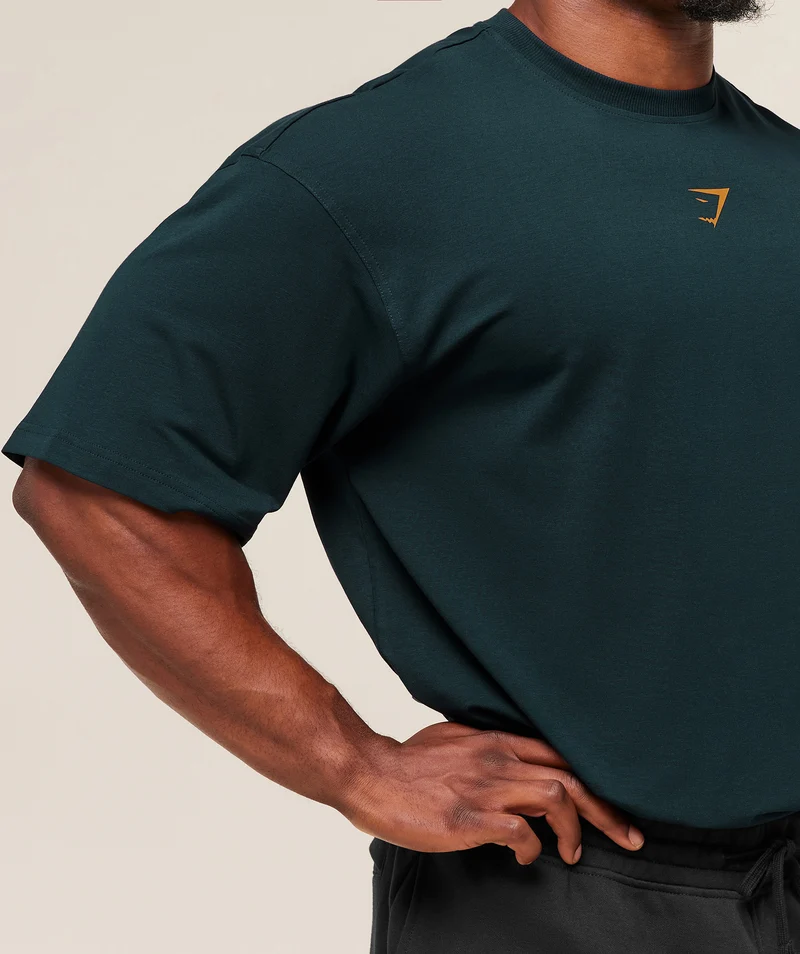 Gymshark Power T-Shirt - Deep Petrol Blue