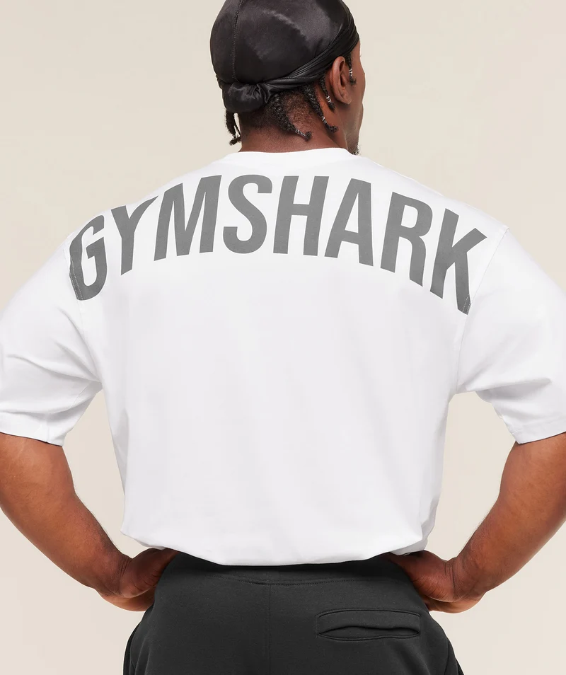 Gymshark Power T-Shirt - White