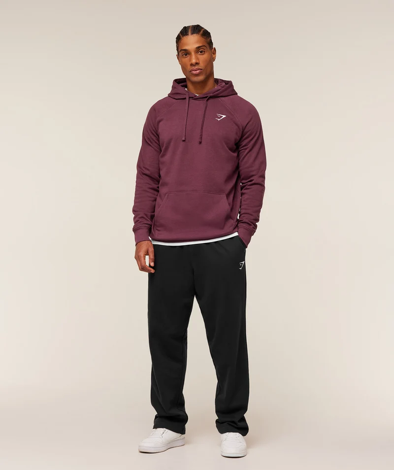 Gymshark Crest Hoodie - Impact Burgundy