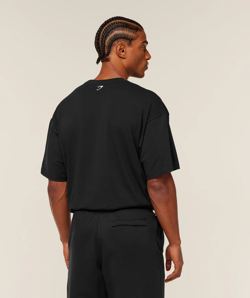 Gymshark Heavy Duty Bro Graphic T-Shirt - Black