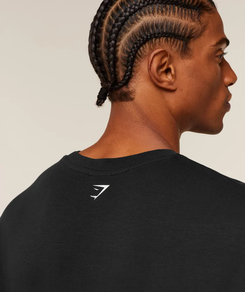 Gymshark Heavy Duty Bro Graphic T-Shirt - Black