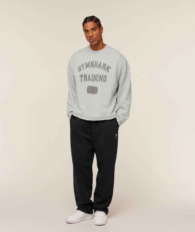 Gymshark Re-Rack Crew Neck Pullover - Soft Grey Marl