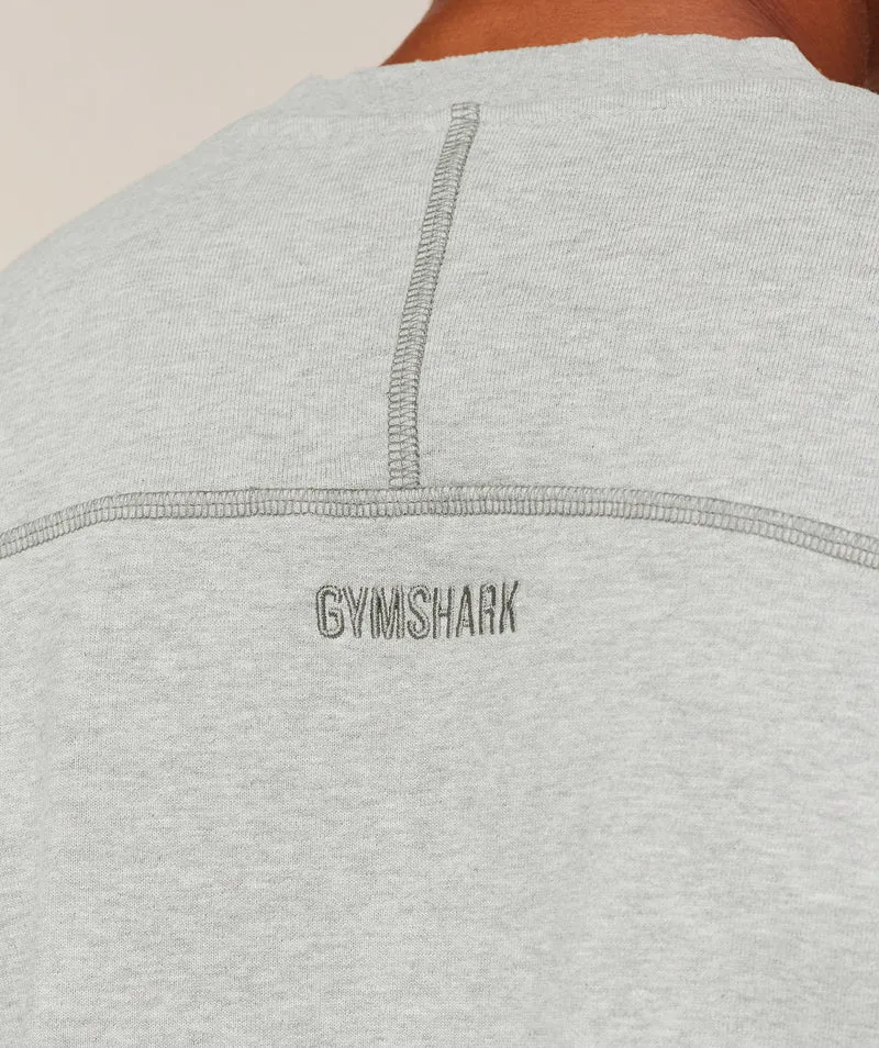 Gymshark Re-Rack Crew Neck Pullover - Soft Grey Marl