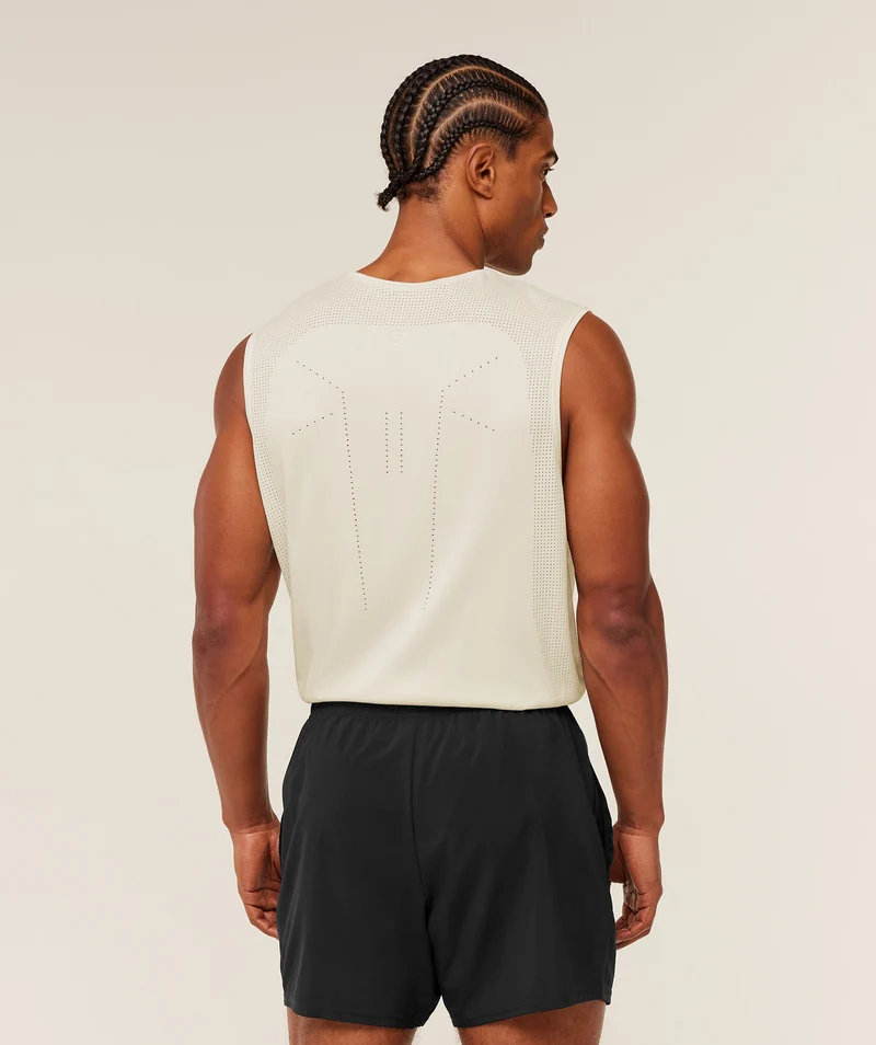 Gymshark Distance Seamless Tank - Soft White