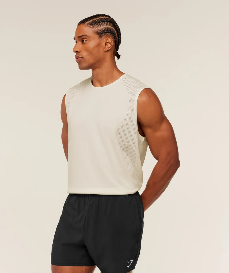 Gymshark Distance Seamless Tank - Soft White