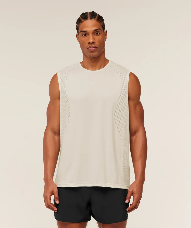 Gymshark Distance Seamless Tank - Soft White