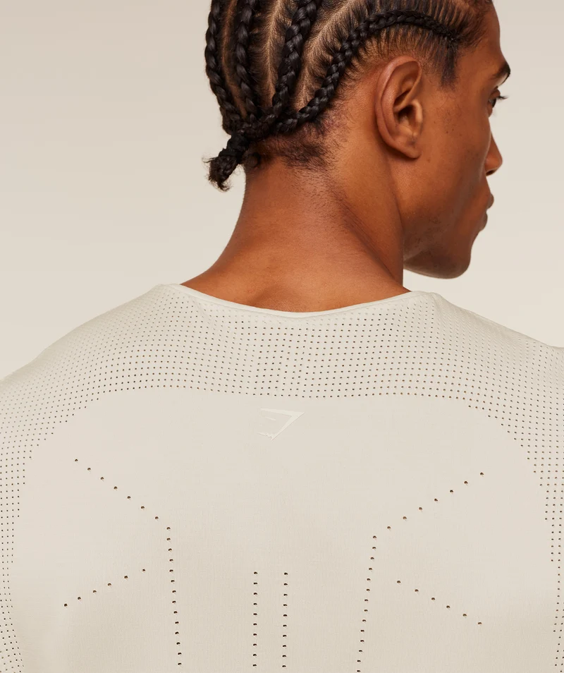 Gymshark Distance Seamless Tank - Soft White