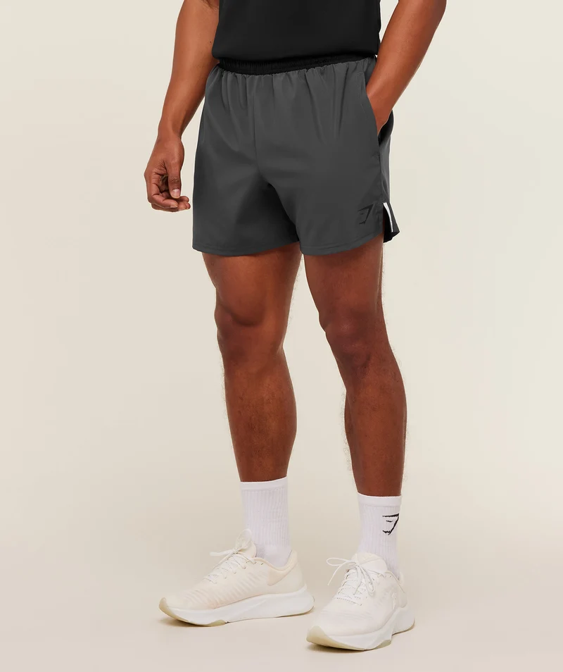 Gymshark Arrival Contrast Shorts - Onyx Grey/Black