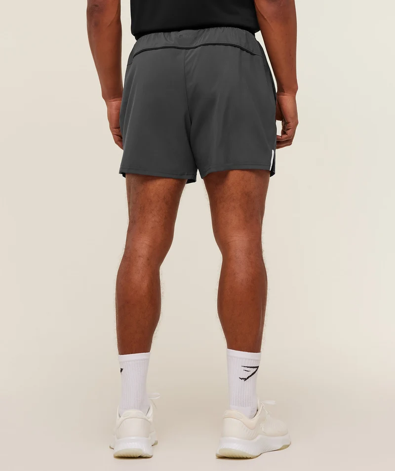 Gymshark Arrival Contrast Shorts - Onyx Grey/Black