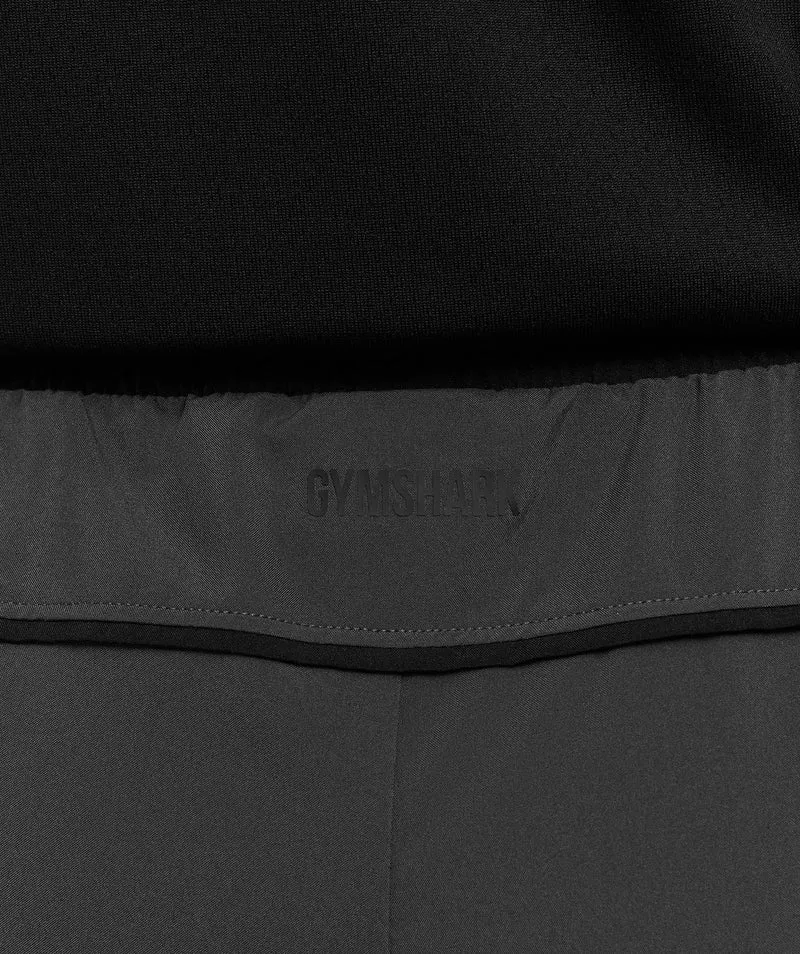 Gymshark Arrival Contrast Shorts - Onyx Grey/Black