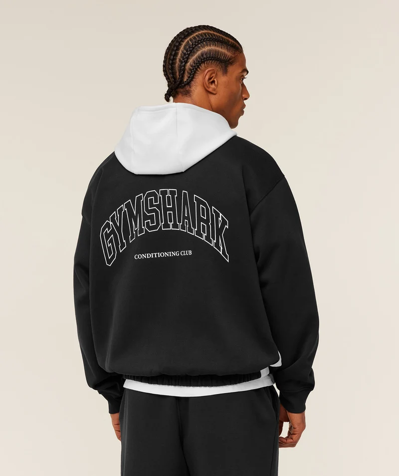 Gymshark Collegiate Tech Hoodie - Black