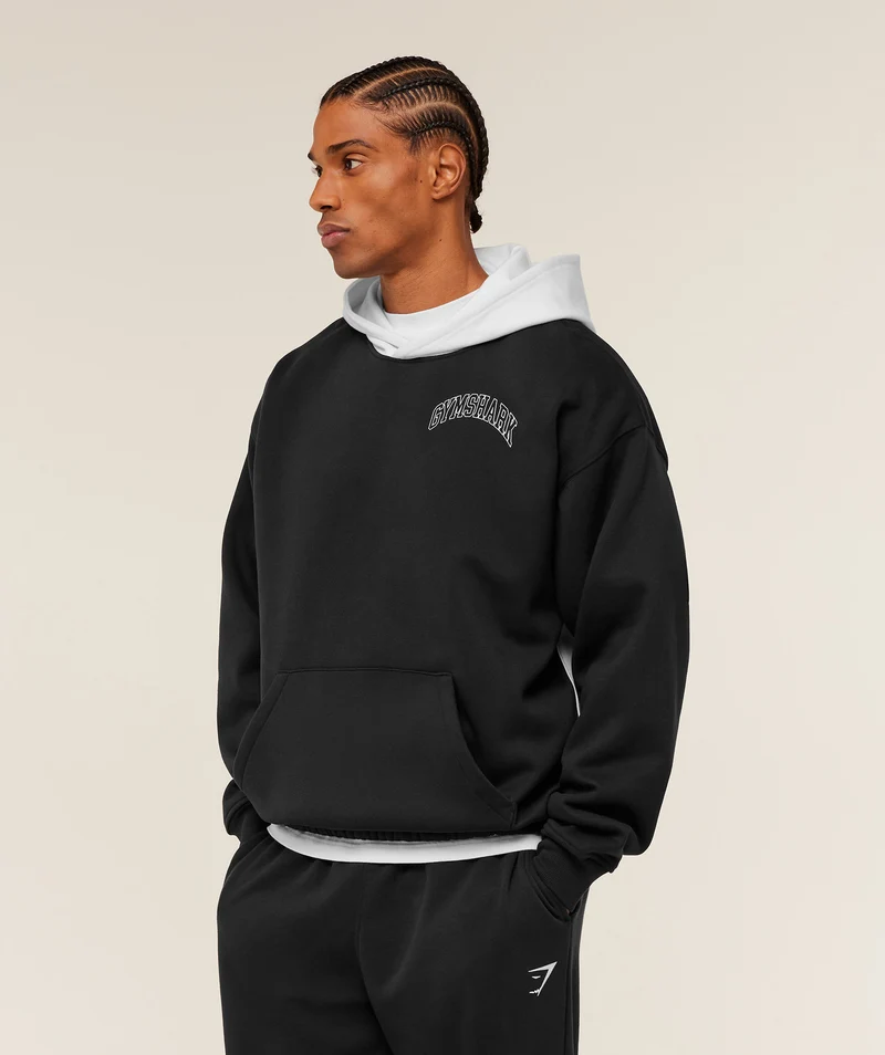 Gymshark Collegiate Tech Hoodie - Black