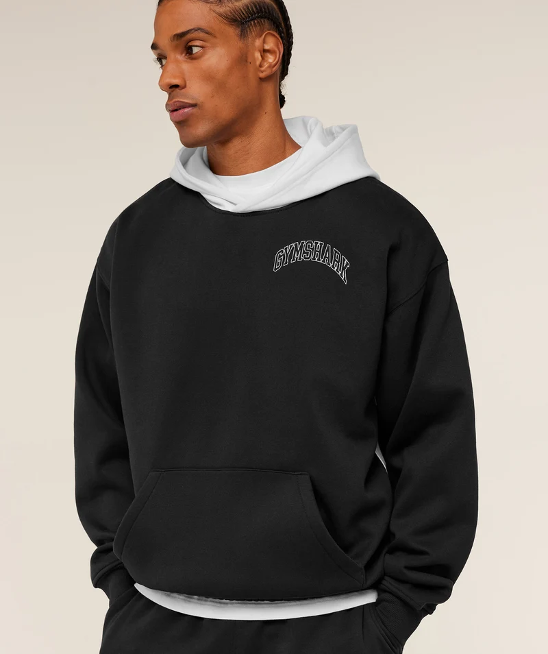 Gymshark Collegiate Tech Hoodie - Black