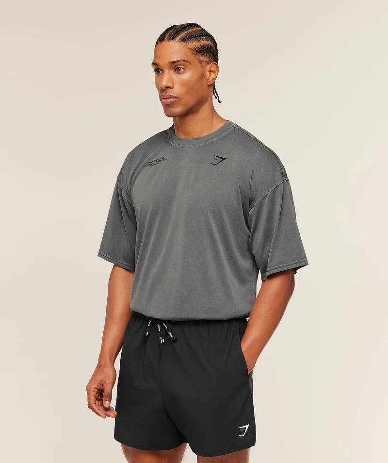 Gymshark Conditioning Club Washed T-Shirt - Black/Wash