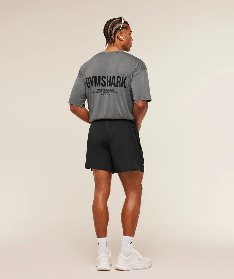 Gymshark Conditioning Club Washed T-Shirt - Black/Wash