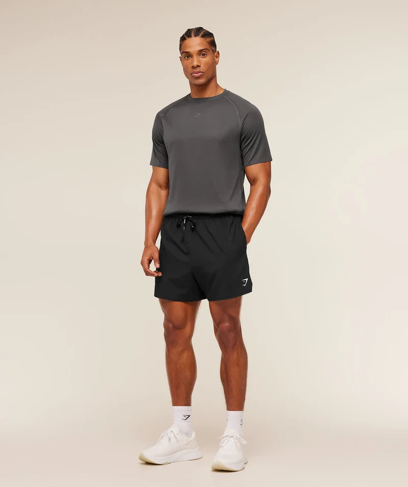 Gymshark Hybrid Engineered Jacquard T-Shirt - Onyx Grey