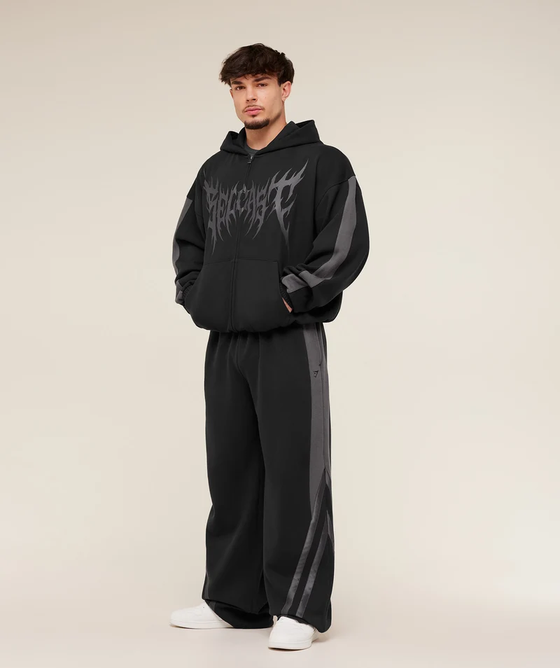 Gymshark x Carlos Belcast Zip Up Hoodie - Black