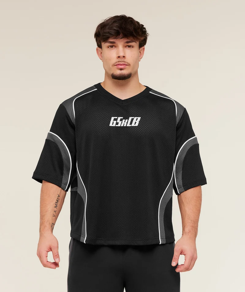 Gymshark GS x Carlos Mesh Jersey - Black