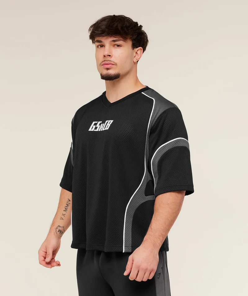 Gymshark GS x Carlos Mesh Jersey - Black