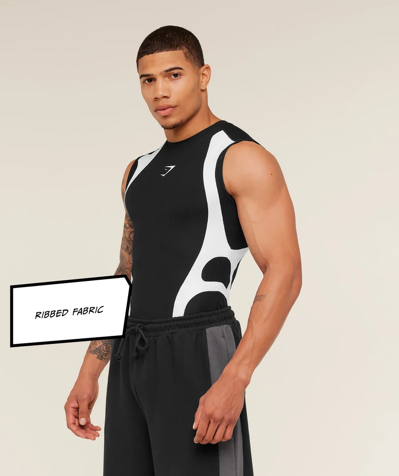 Gymshark GS x Carlos Tank Baselayer - Black
