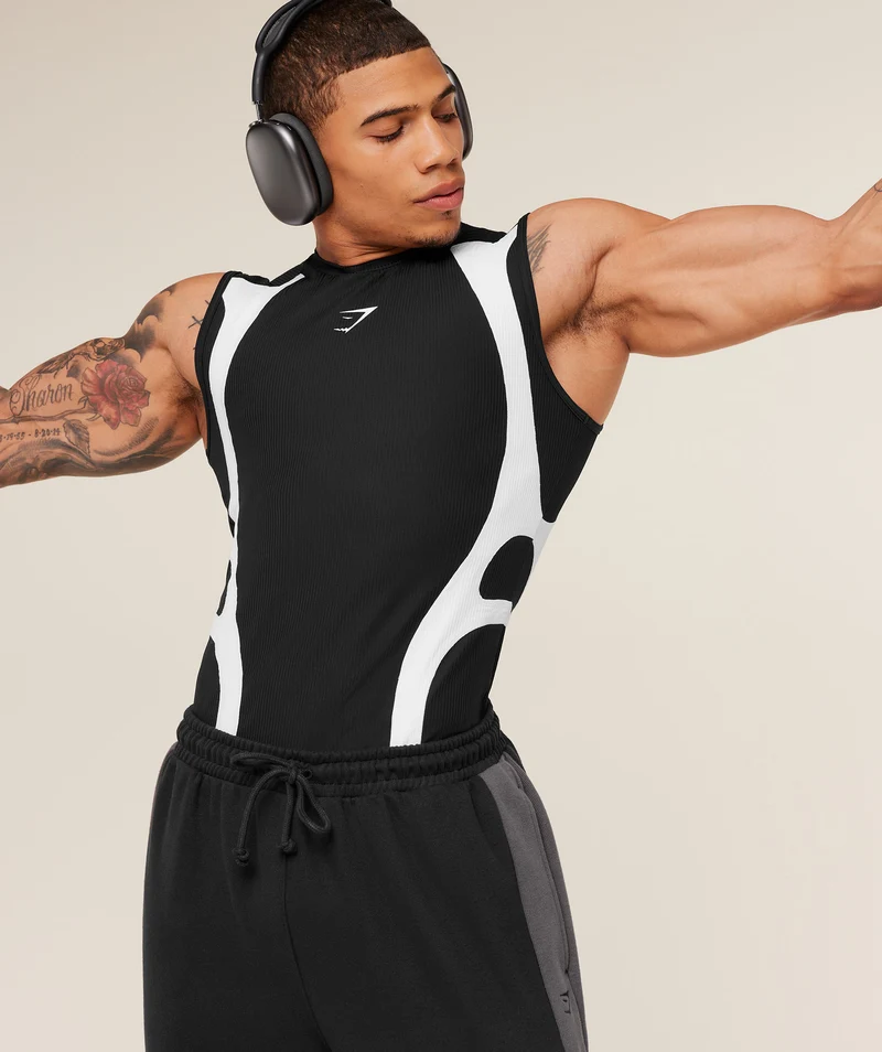 Gymshark GS x Carlos Tank Baselayer - Black