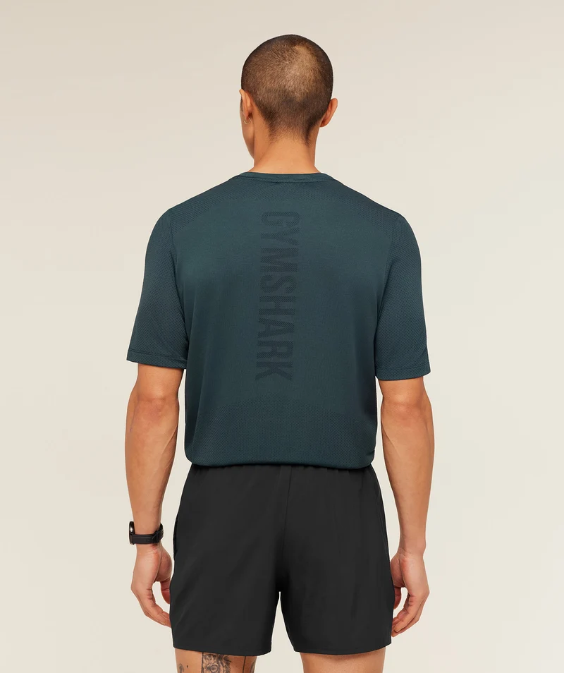 Gymshark Lightweight Seamless T-Shirt - Deep Petrol Blue/Marl