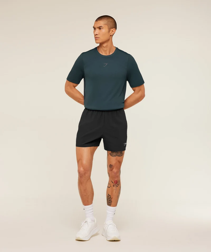 Gymshark Lightweight Seamless T-Shirt - Deep Petrol Blue/Marl
