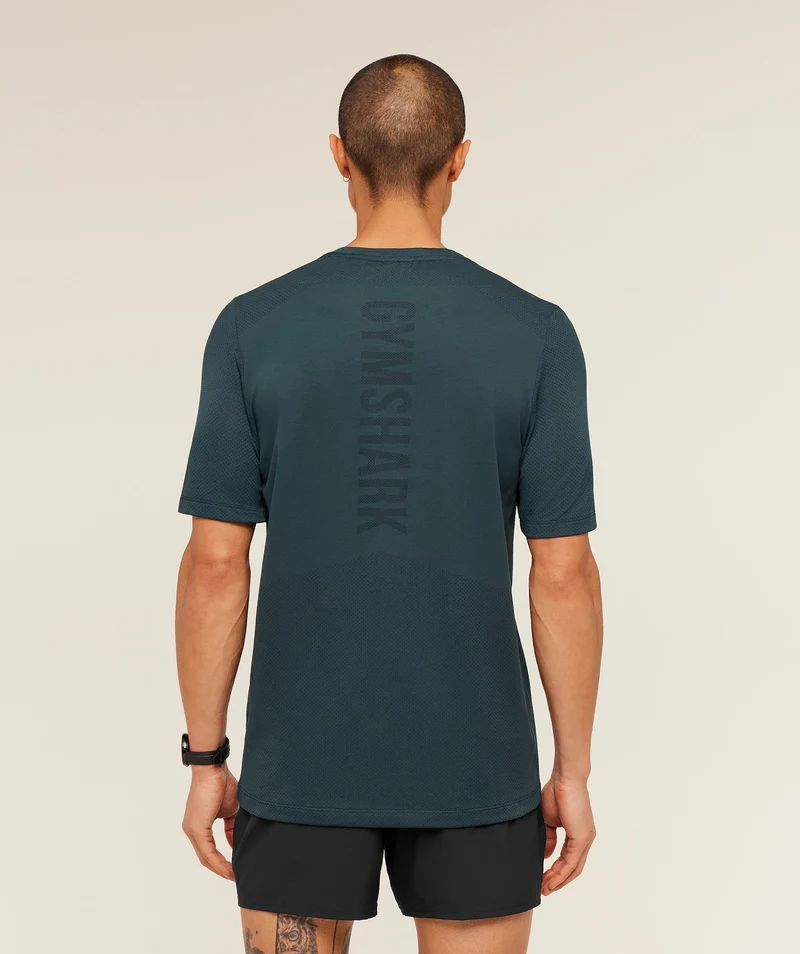Gymshark Lightweight Seamless T-Shirt - Deep Petrol Blue/Marl