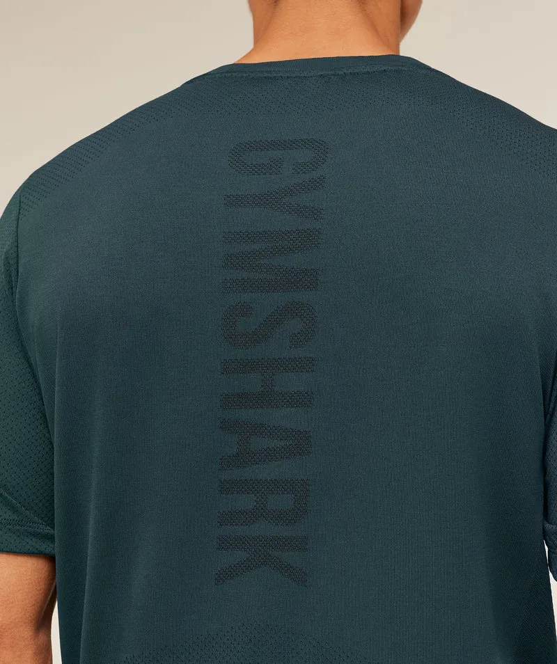 Gymshark Lightweight Seamless T-Shirt - Deep Petrol Blue/Marl