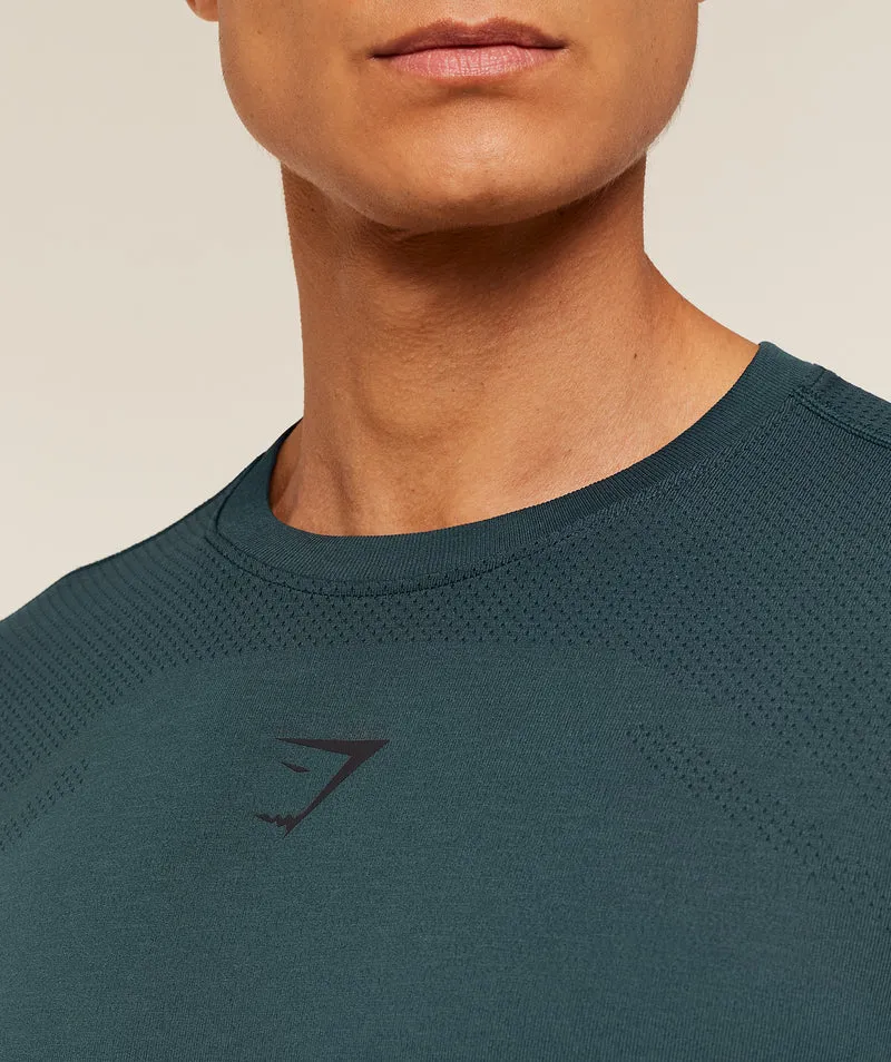 Gymshark Lightweight Seamless T-Shirt - Deep Petrol Blue/Marl