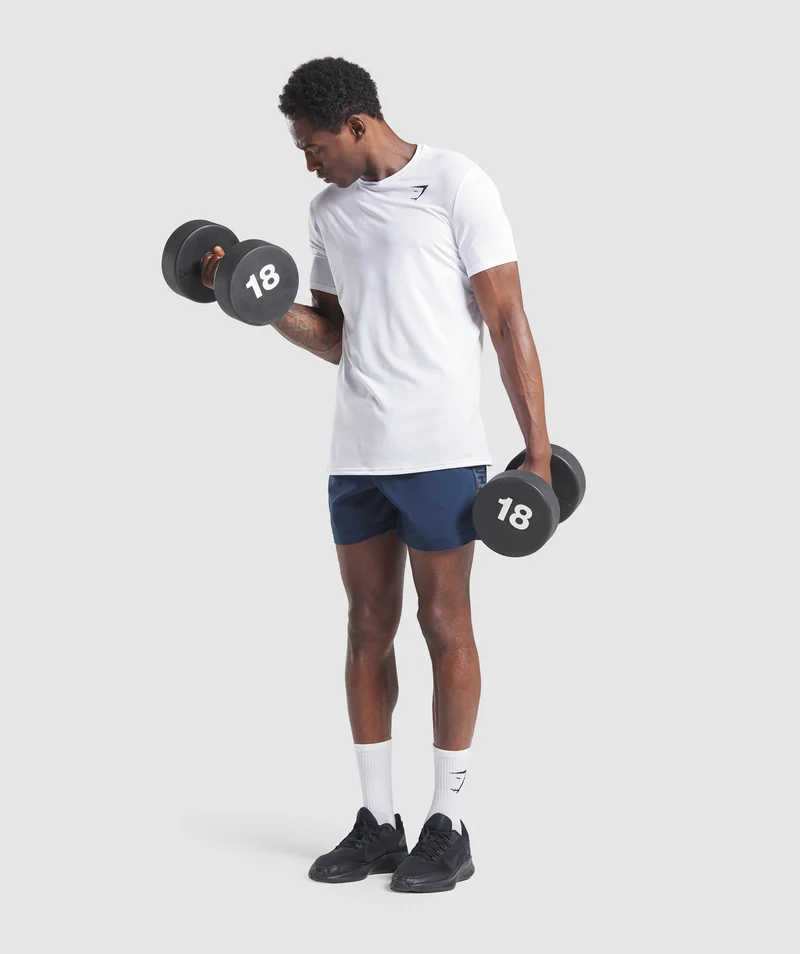 Gymshark Graphic Sport Shorts - Navy
