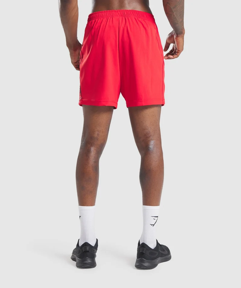 Gymshark Graphic Sport Shorts - Red