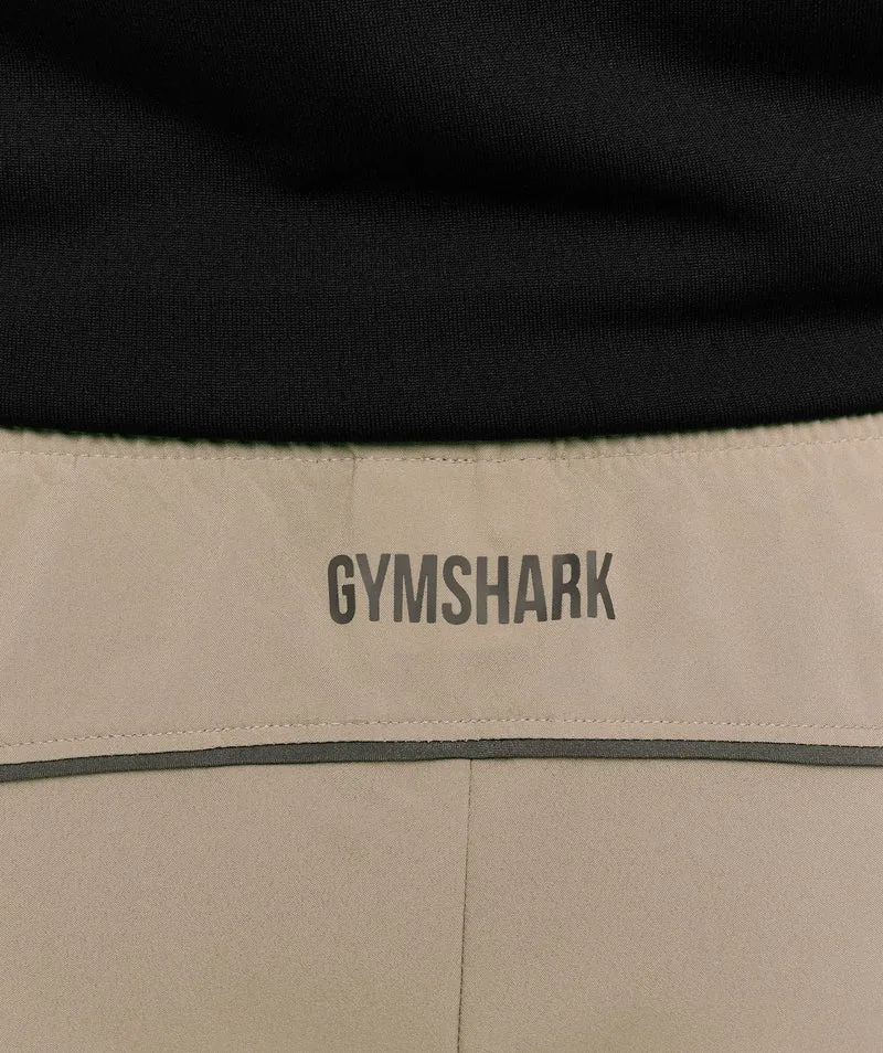 Gymshark Arrival Block 6" Shorts - Cement Brown
