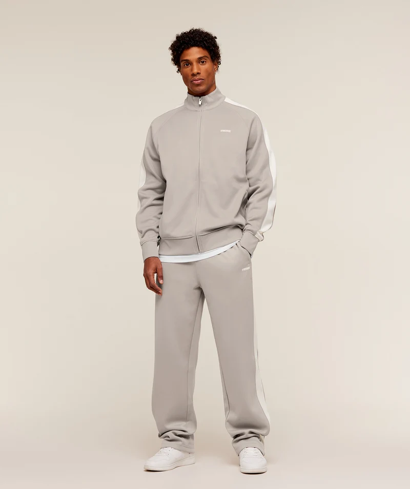 Gymshark Tricot Track Jacket - Mushroom Grey