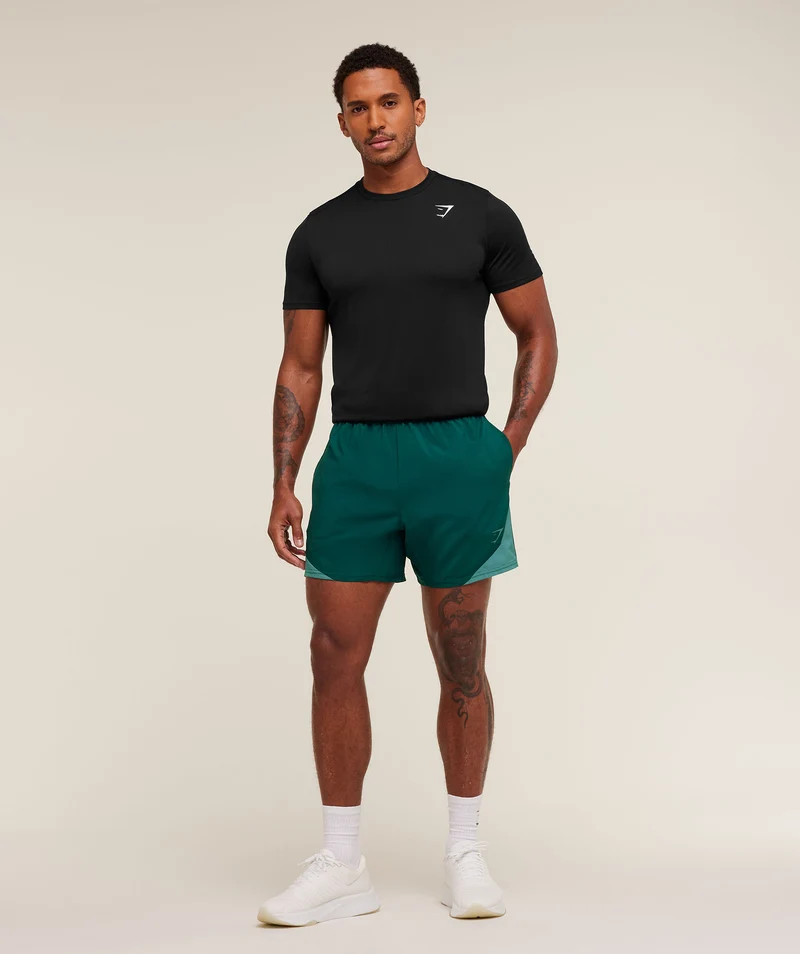 Gymshark Arrival Block 6" Shorts - Weighted Teal